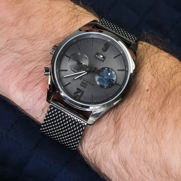 Tommy Hilfiger Deacan 1791546 Ø44 mm czarna tarcza – zdjęcie 4