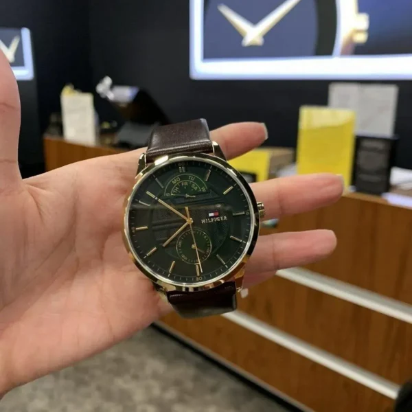 Tommy Hilfiger Hunter 1791607 Ø44 mm zielona tarcza – zdjęcie 4