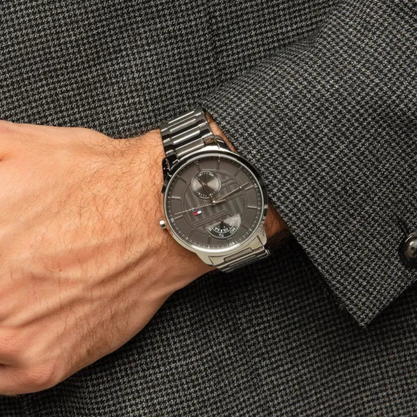 Tommy Hilfiger Hunter 1791608 Ø44 mm szara tarcza – zdjęcie 5