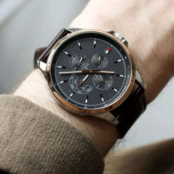 Tommy Hilfiger Shawn 1791615 Ø44 mm szara tarcza – zdjęcie 4