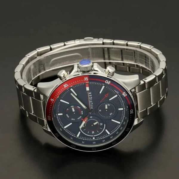 Tommy Hilfiger Bank 1791718 Ø46 mm granatowa tarcza – zdjęcie 4