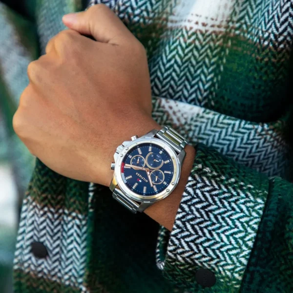 Tommy Hilfiger Mason Le 1791937 Ø44 mm niebieska tarcza – zdjęcie 4