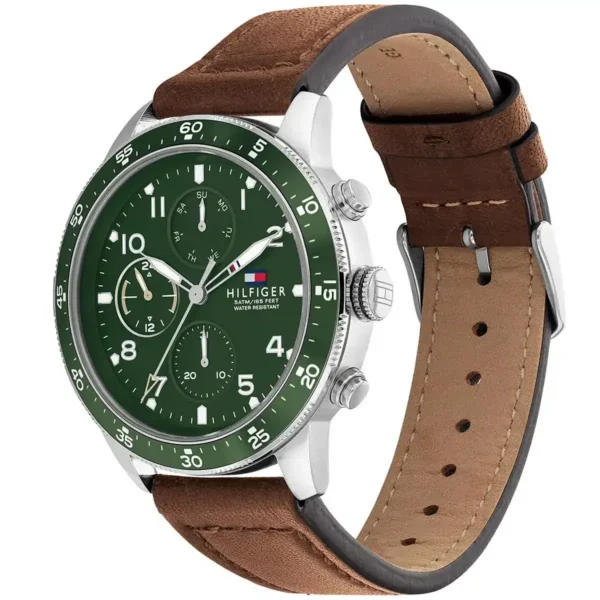 Tommy Hilfiger Jimmy 1791948 Ø44 mm zielona tarcza – zdjęcie 2