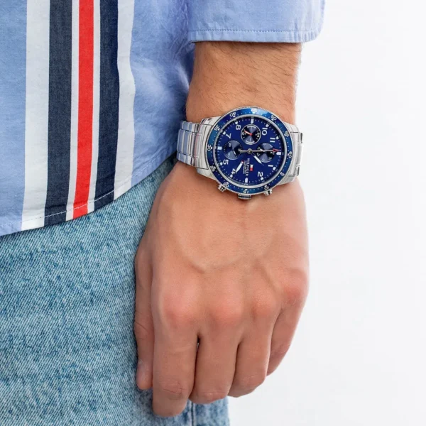 Tommy Hilfiger Jimmy 1791949 Ø44 mm niebieska tarcza – zdjęcie 4