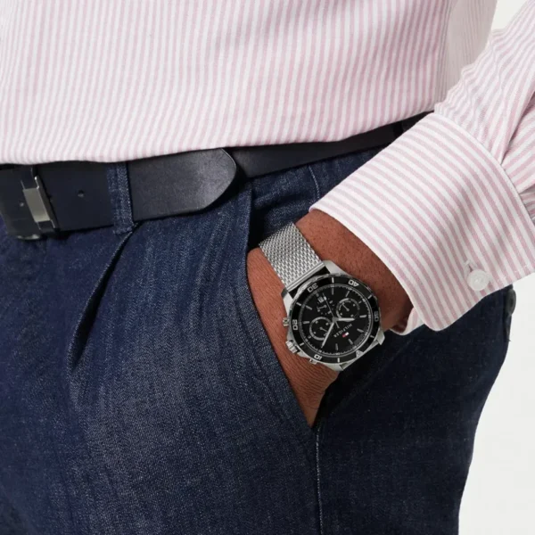 Tommy Hilfiger Jordan 1792092 Ø43 mm czarna tarcza – zdjęcie 4