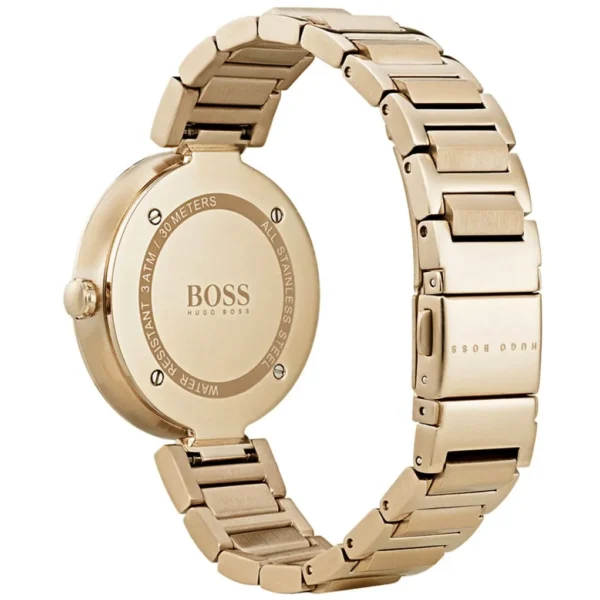 Damski zegarek Hugo Boss 1502415 z kopertą ze stali nierdzewnej PVD w kolorze różowego złota o średnicy 36mm – zdjęcie 3