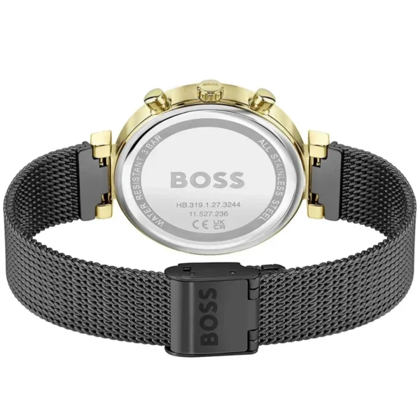Elegancki chronograf Hugo Boss Flawless 1502627 z kopertą ze stali w odcieniu złota o średnicy 36mm – zdjęcie 3