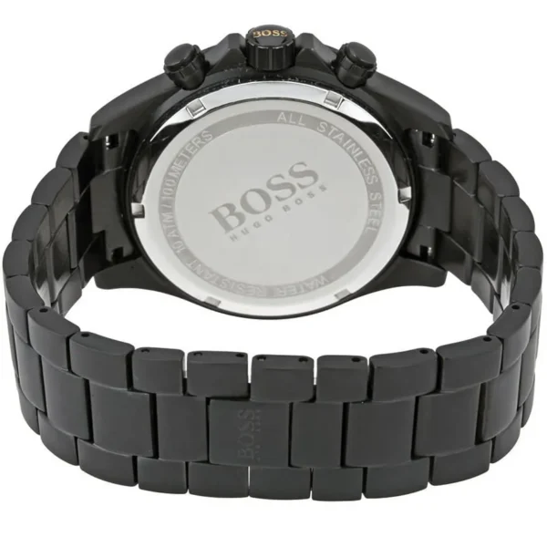 Męski zegarek Hugo Boss Chronograph 1513278 z czarną kopertą o średnicy 44mm – zdjęcie 2