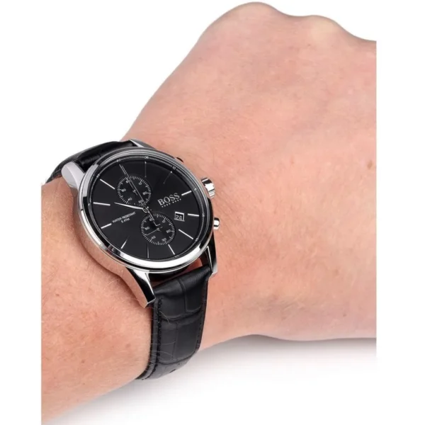 Męski zegarek Hugo Boss Jet Chrono 1513279 z kopertą ze stali nierdzewnej o średnicy 41mm – zdjęcie 4