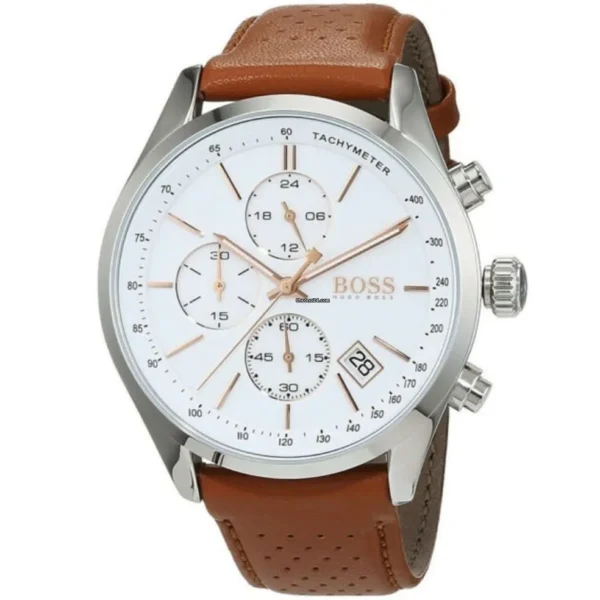 Męski zegarek Hugo Boss Chronograph 1513475 z kopertą ze stali nierdzewnej o średnicy 46mm – zdjęcie 2