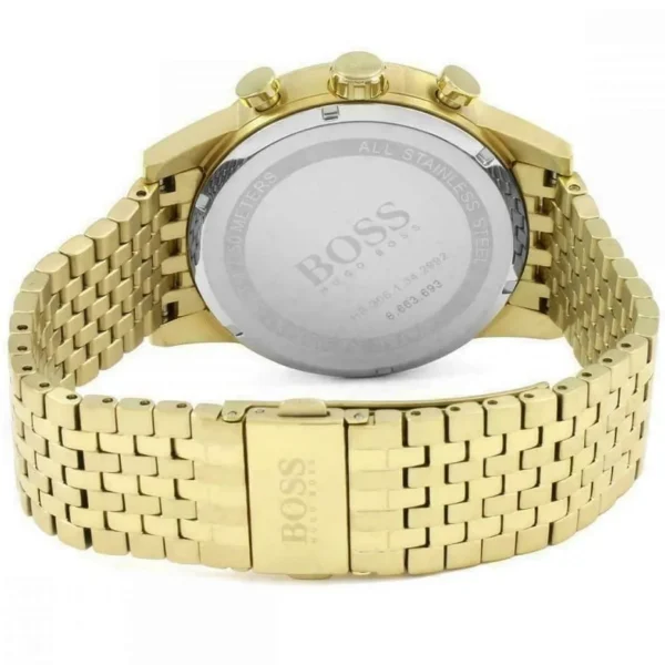 Męski zegarek Hugo Boss Chronograph 1513531 z kopertą ze stali nierdzewnej w odcieniu różowego złota o średnicy 44mm – zdjęcie 4