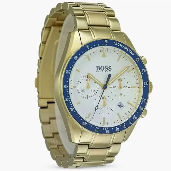 Męski zegarek Hugo Boss Trophy 1513631 z kopertą ze stali nierdzewnej z powłoką PVD złotą o średnicy 44mm – zdjęcie 2