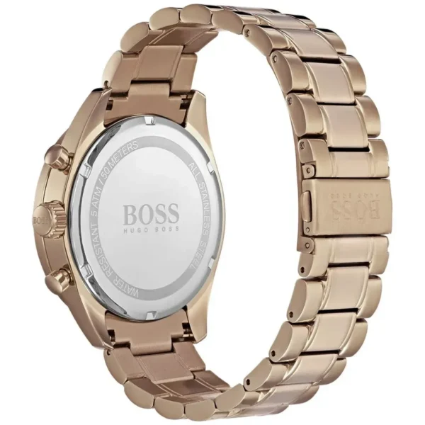 Męski zegarek Hugo Boss Chronograph 1513632 z kopertą ze stali nierdzewnej różowozłotej o średnicy 44mm – zdjęcie 3