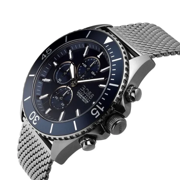 Męski zegarek Hugo Boss Ocean Edition Chrono 1513702 ze stalową kopertą o średnicy 46mm – zdjęcie 2
