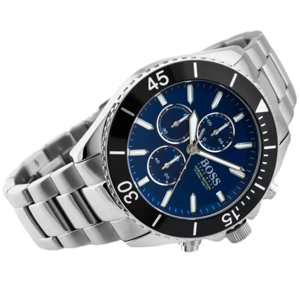 Męski zegarek Hugo Boss Ocean Edition Chrono 1513704 ze stalową kopertą o średnicy 46mm – zdjęcie 2