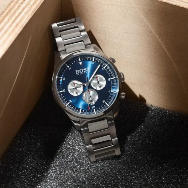Męski zegarek Hugo Boss Pioneer 1513713 ze stalową kopertą o średnicy 44mm – zdjęcie 4