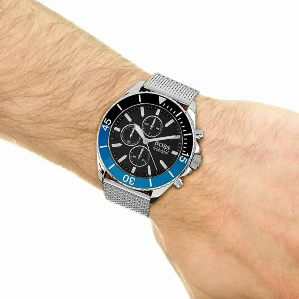 Męski zegarek Hugo Boss Ocean Edition 1513742 ze stalową kopertą o średnicy 46mm – zdjęcie 3
