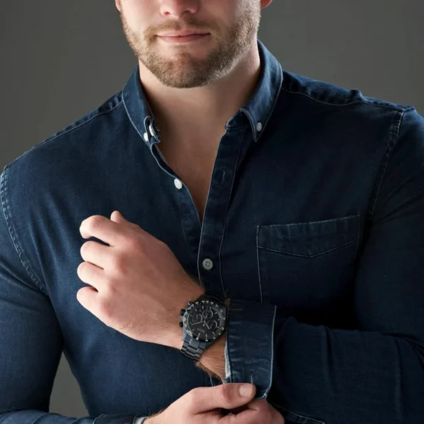 Męski zegarek Hugo Boss Hero 1513758 ze stalową kopertą o średnicy 43mm – zdjęcie 3