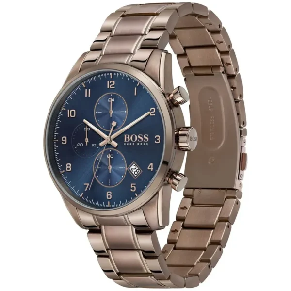 Męski zegarek Hugo Boss Skymaster 1513788 ze stalową kopertą o średnicy 44mm – zdjęcie 3
