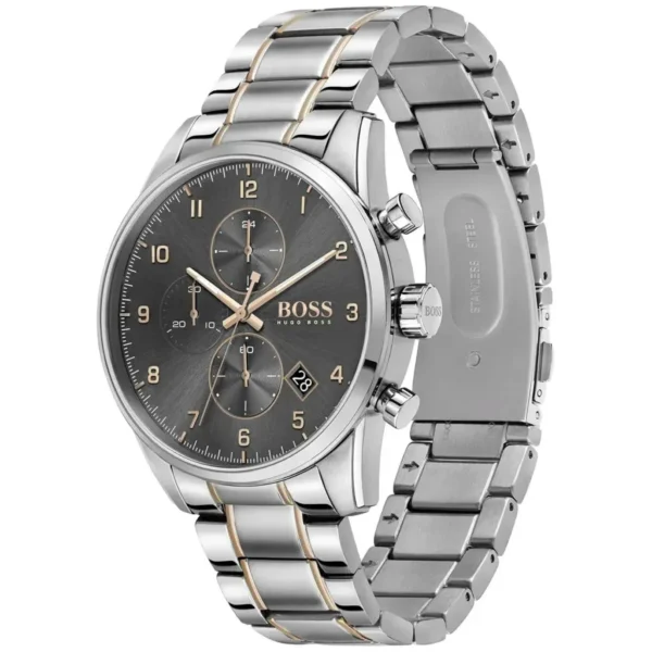 Męski zegarek Hugo Boss Skymaster 1513789 ze stalową kopertą o średnicy 44mm – zdjęcie 3