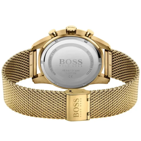 Męski zegarek Hugo Boss Skymaster 1513838 ze złotą kopertą o średnicy 44mm – zdjęcie 3