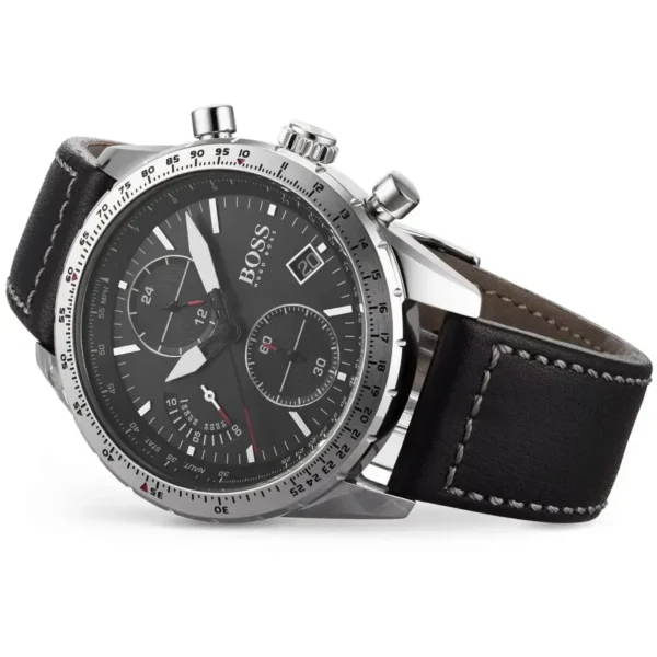 Męski zegarek Hugo Boss Pilot 1513853 ze stalową kopertą o średnicy 44mm – zdjęcie 4