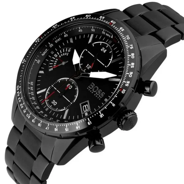 Męski zegarek Hugo Boss Pilot 1513854 ze stalową kopertą o średnicy 44mm – zdjęcie 2