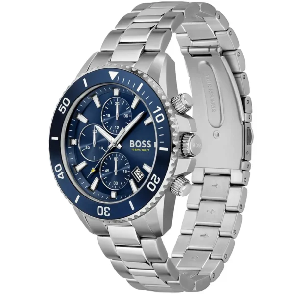 Męski zegarek Hugo Boss Admiral 1513907 ze stalową kopertą o średnicy 46 mm – zdjęcie 2