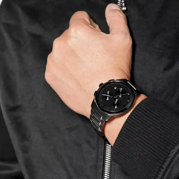 Męski zegarek Hugo Boss Dapper 1513929 ze stalą grafitową kopertą o średnicy 43 mm – zdjęcie 5