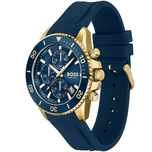 Męski zegarek Hugo Boss Admiral 1513965 z PVD złotą kopertą Ø45 mm – zdjęcie 2