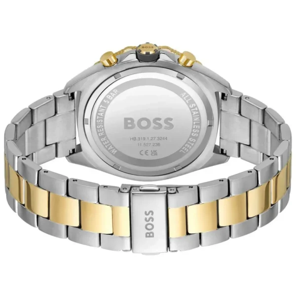 Męski zegarek Hugo Boss Energy 1513974 ze bicolor kopertą srebrno-złotą Ø44 mm – zdjęcie 3