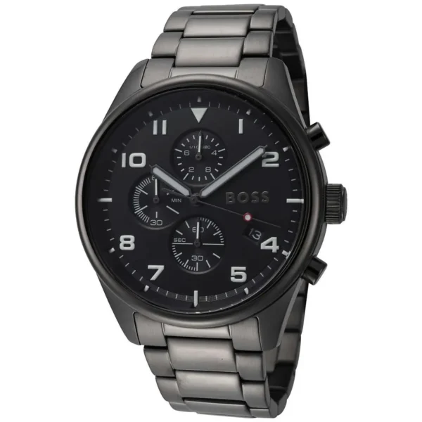 Męski zegarek Hugo Boss View 1513991 z grafitową stalową kopertą Ø46 mm – zdjęcie 2