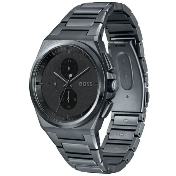 Męski zegarek Hugo Boss Steer 1513996 z grafitową stalową kopertą Ø44 mm – zdjęcie 3