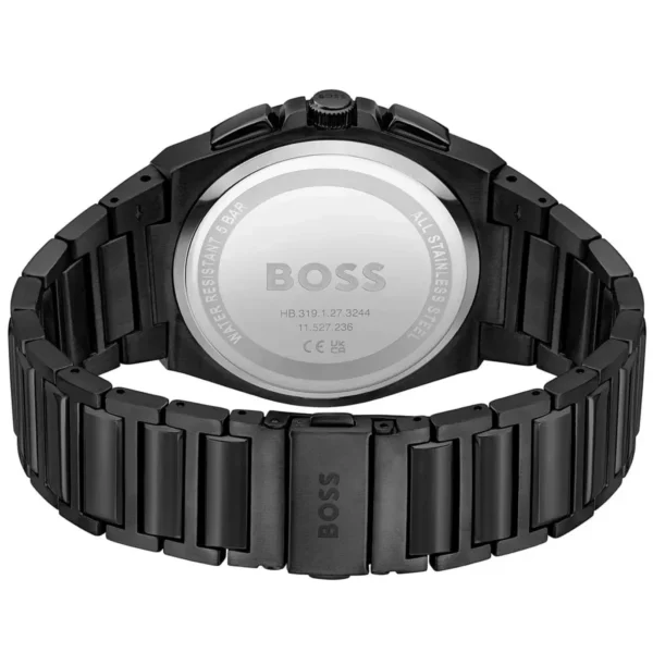 Męski zegarek Hugo Boss Steer 1514043 z czarną stalową kopertą Ø46 mm – zdjęcie 3