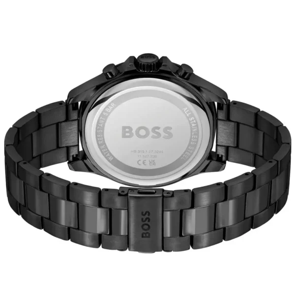 Męski zegarek Hugo Boss Troper 1514058 z czarną stalową kopertą Ø44 mm – zdjęcie 3