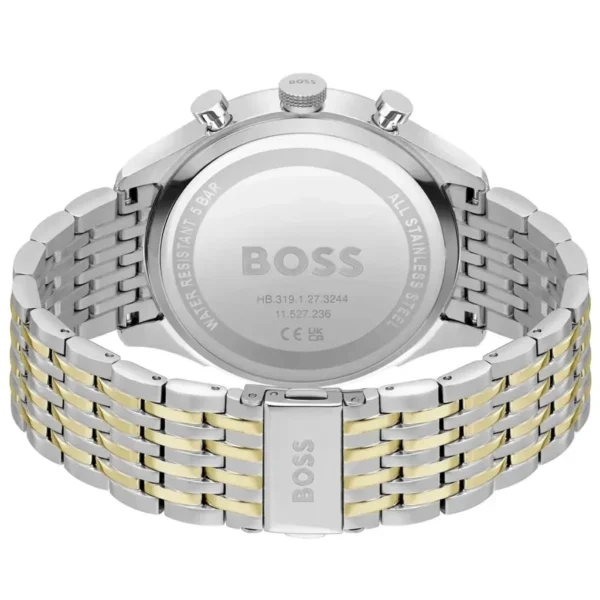 Męski zegarek Hugo Boss Gregor 1514081 ze stalową kopertą bicolor srebrno-złotą Ø45 mm – zdjęcie 3