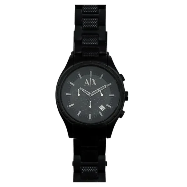 Męski chronograf AX1058 Armani Exchange z czarną tarczą – zdjęcie dodatkowe 1