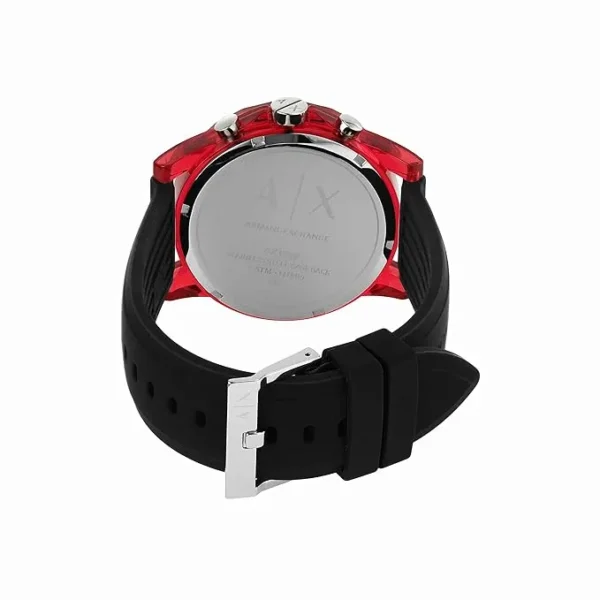 Męski chronograf AX1338 Armani Exchange z czerwoną kopertą – zdjęcie dodatkowe 1