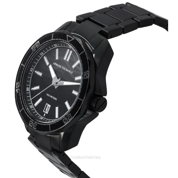Męski zegarek AX1952 Armani Exchange z czarną tarczą – zdjęcie dodatkowe 1