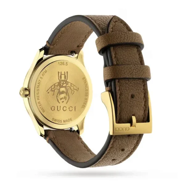 Zegarek damski Gucci G-Timeless YA1265022 klasyczna minimalistyczna tarcza ze stalową kopertą Ø32 mm zdjęcie 3 widok z boku