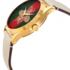 Zegarek damski Gucci G-Timeless YA1265040 minimalistyczna stalowa koperta i tarcza Ø32 mm zdjęcie 2 widok koperty i zapięcia