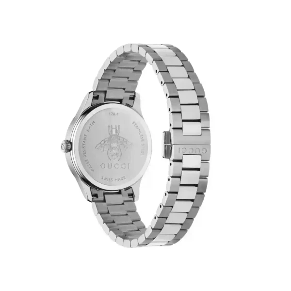 Zegarek damski Gucci G-Timeless YA1265043 tarcza z lapis lazuli i złote pszczoły zdjęcie 3 widok z boku