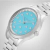 Zegarek damski Gucci G-Timeless YA1265044 minimalistyczny design ze stalową kopertą Ø32 mm zdjęcie 4 detal tarczy i indeksów