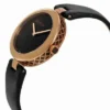 Zegarek damski Gucci Diamantissima YA141401 wzór kratki Gucci i koperta PVD antracyt Ø32 mm zdjęcie 3 widok z boku
