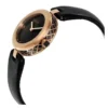 Zegarek damski Gucci Diamantissima YA141501 czarna tarcza i koperta PVD różowe złoto Ø27 mm zdjęcie 2 widok koperty i zapięcia
