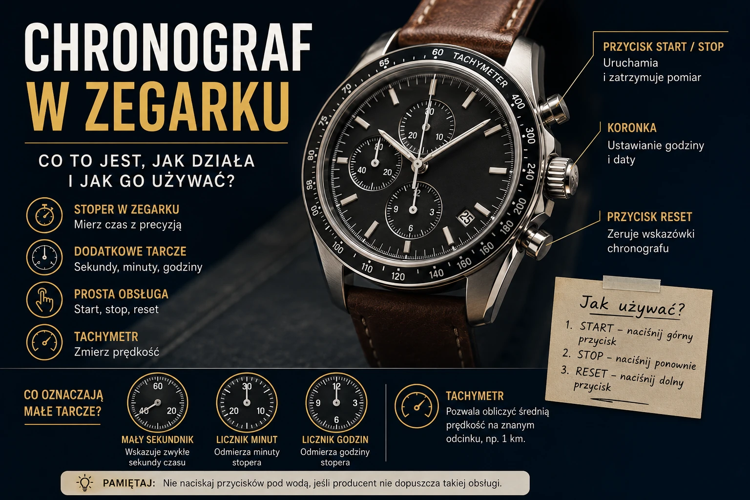 Chronograf w zegarku – co to jest, jak działa i jak go używać? – zdjęcie 4