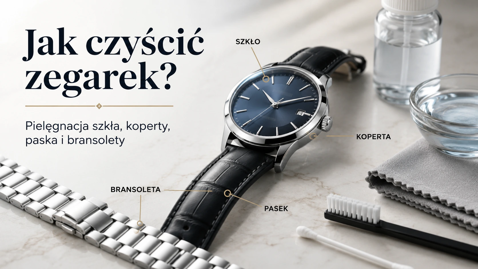 Jak czyścić zegarek? Pielęgnacja szkła, koperty, paska i bransolety – zdjęcie 10