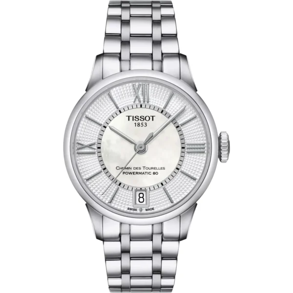 Zegarek damski Tissot Chemin des Tourelles Powermatic 80 Lady T099.207.11.118.00