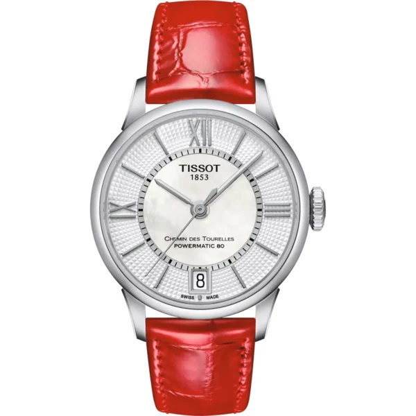Zegarek damski Tissot Chemin des Tourelles Powermatic 80 Lady T099.207.16.118.00