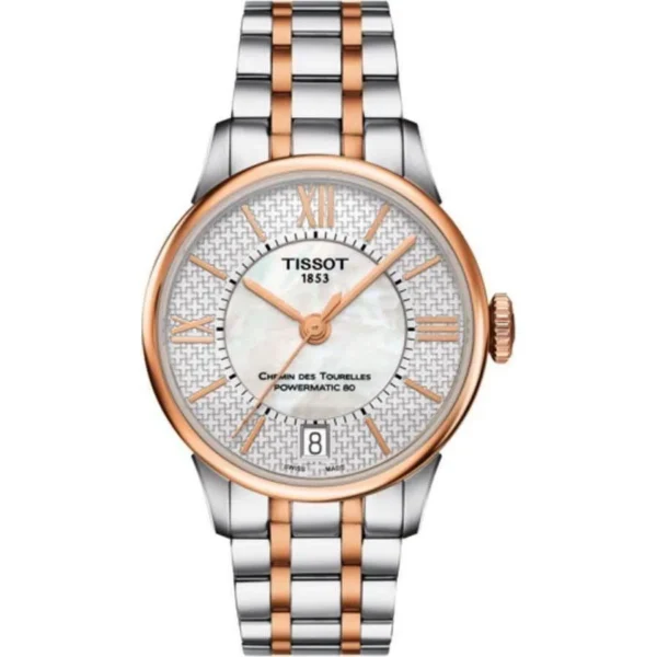 Zegarek damski Tissot Chemin des Tourelles Powermatic 80 Lady T099.207.22.118.01
